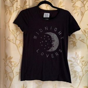 Zoe Karssen black shirt with moon graphic